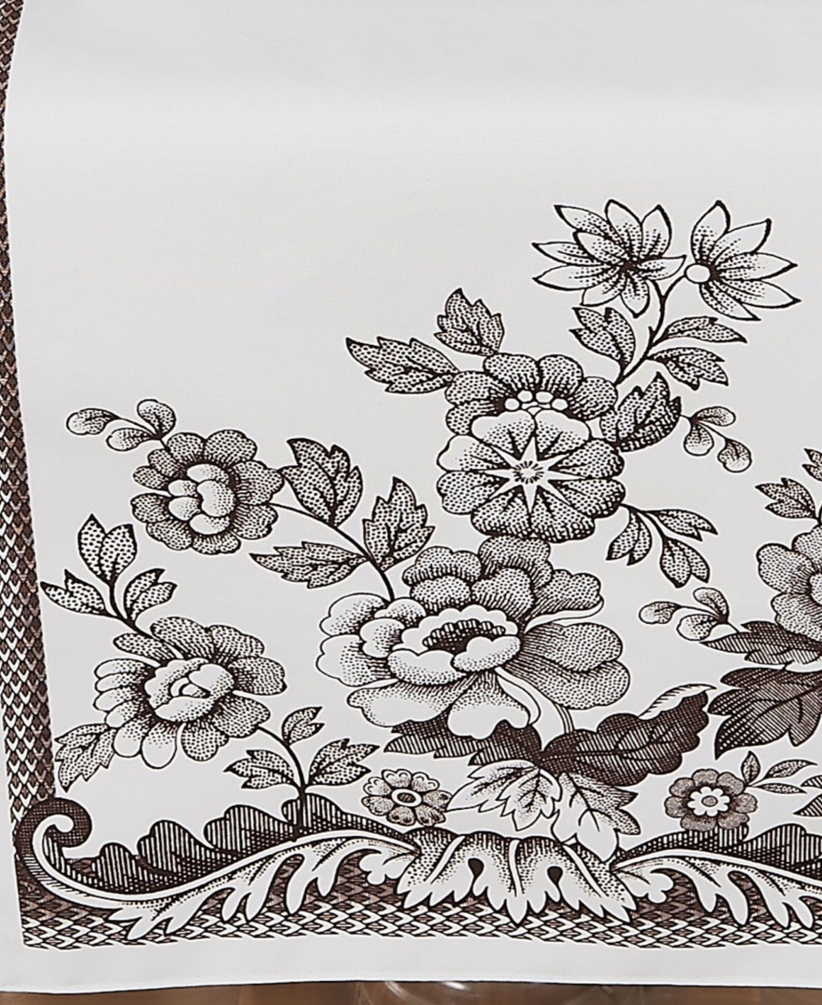 Spode Woodland Polyester Table Runner, 14" X 90" In Ivory
