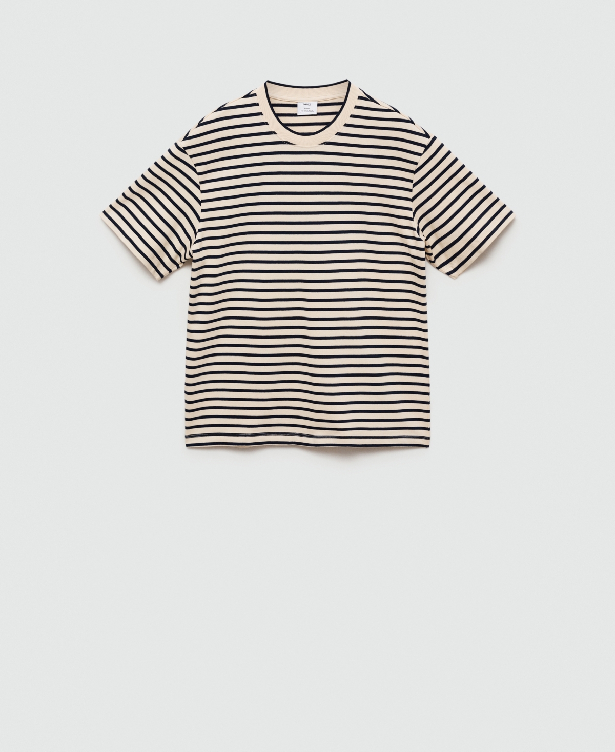 Mango Men's Relaxed-Fit Striped T-Shirt