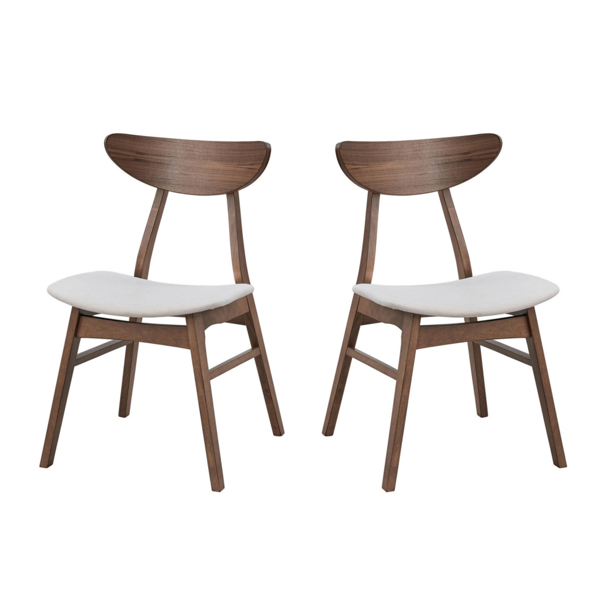 Streamdale Furniture (1 Table with 4 Chairs)Wooden Dining Table Set, Modern Simple Design Square Kitchen Table and Fabric Upholstered Dining Chairs fo