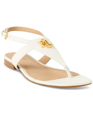 【ラルフローレン】Everly Thong Flat Sandals Lauren Ralph Lauren Women's Everly Thong Flat Sandals - Macy's