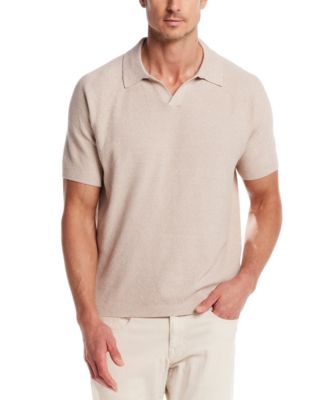 Weatherproof Vintage - Men's Regular-Fit Textured Sweater-Knit Polo Shirt