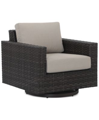 CLOSEOUT! Ember Outdoor Swivel Chair, Created for Macy's