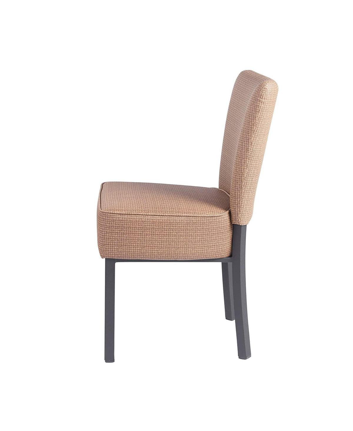 Slickblue Stylish Set of 2 Pu Leather Dining Chairs – Modern Upholstered Kitchen Furniture - Brown