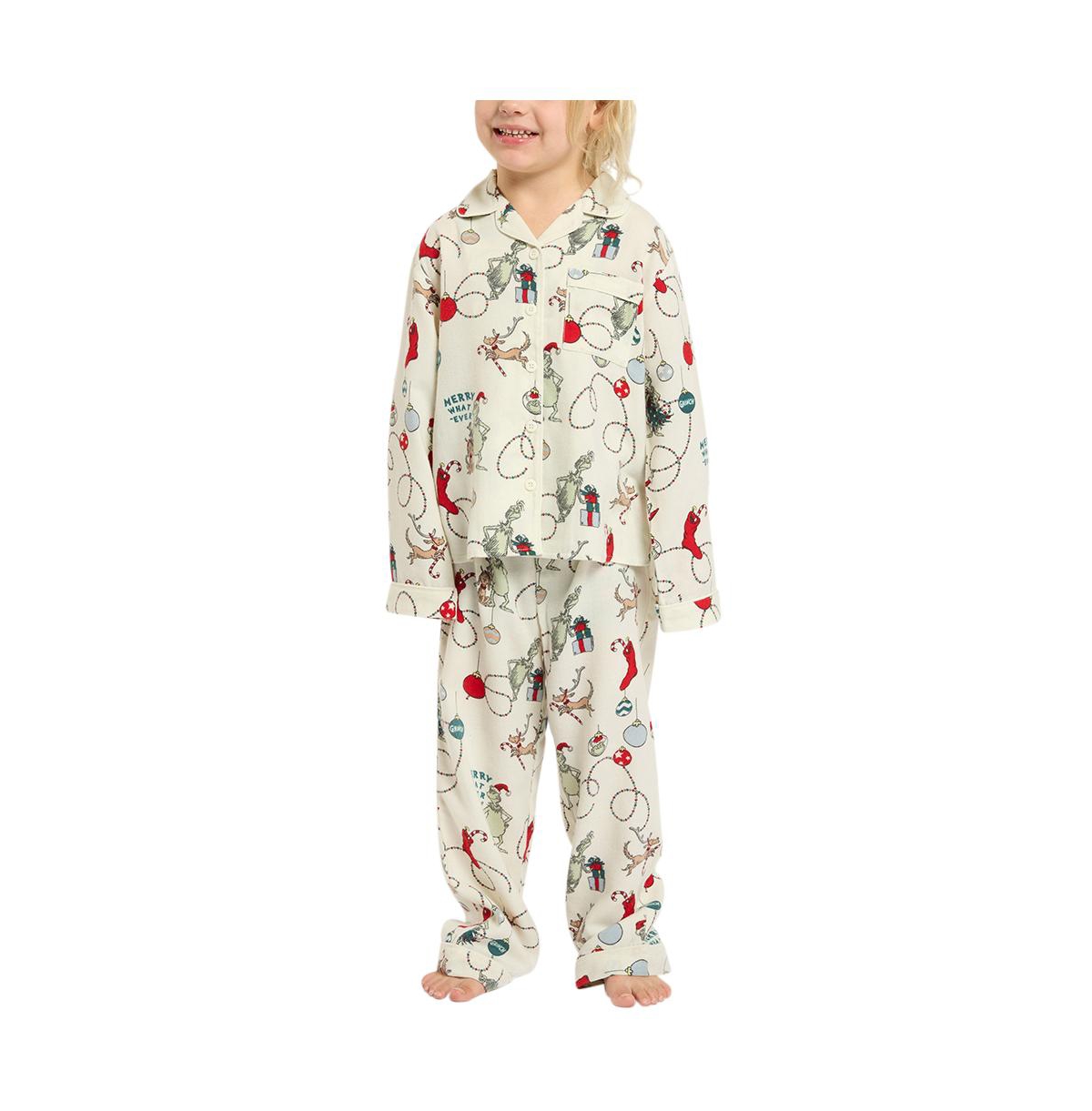 Cotton On Big Boys Little/Big Harvey Long Sleeve Pyjama Set Licensed -merry whatever