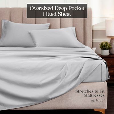 Superior Deep Pocket 1500 Thread Count Egyptian Cotton 4 Piece Sheet Set, Full