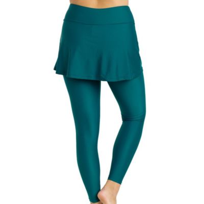 Women's Skirted Long Swim Leggings