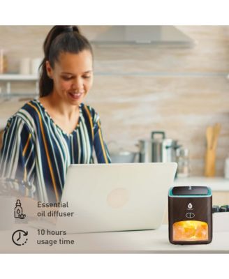 Himalayan Salt Diffuser & 14 Pack Essential Oils Set