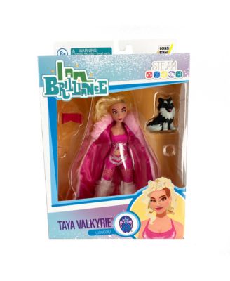 Taya Valkyrie. - a brand new line of Action Dolls! Each character explores a fascinating career option, with articulation meant to bring the dolls into a variety of poses, all with soft goods and rooted hair for fun styling!
