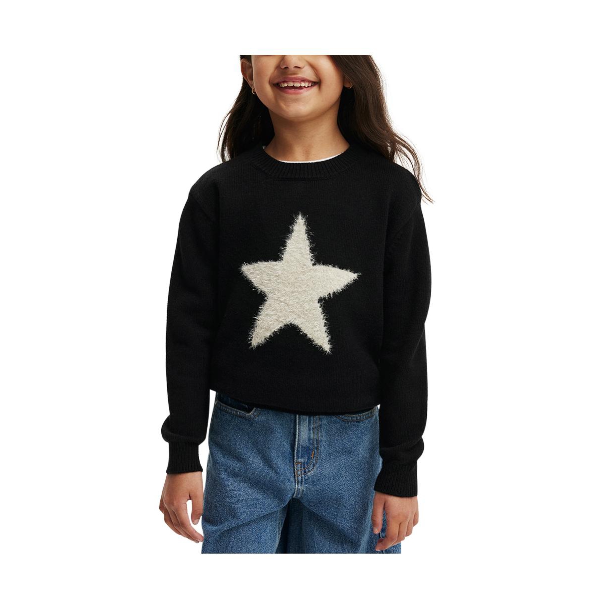 Cotton On Girls Little/Big Jen Knit Jumper -star