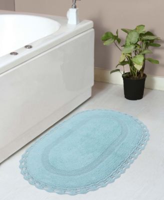 Hampton Crochet Reversible Bath Rug, 21" x 34"