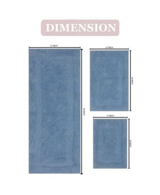 Classy 3-Pc. Bath Rug Set