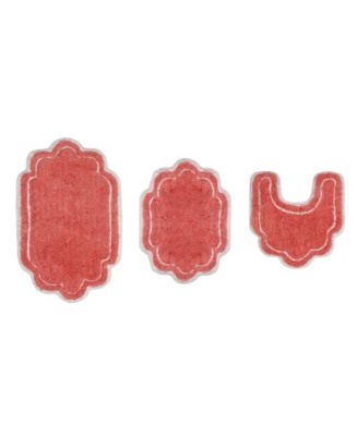 Allure Bathroom 3-Pc. Bath Rug Set