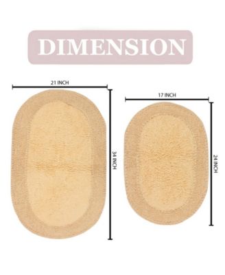 Double Ruffle 2-Pc. Bath Rug Set