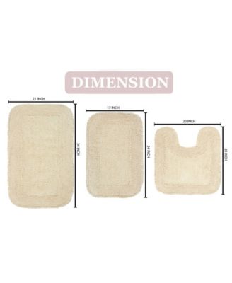 Radiant 3-Pc. Bath Rug Set with Contour