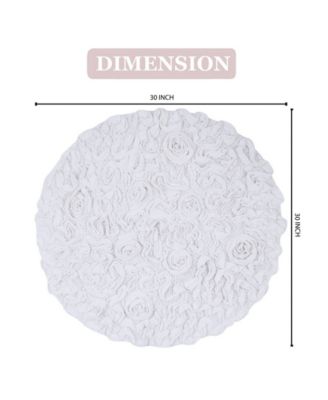 Bell Flower Bath Rug, 30" Round