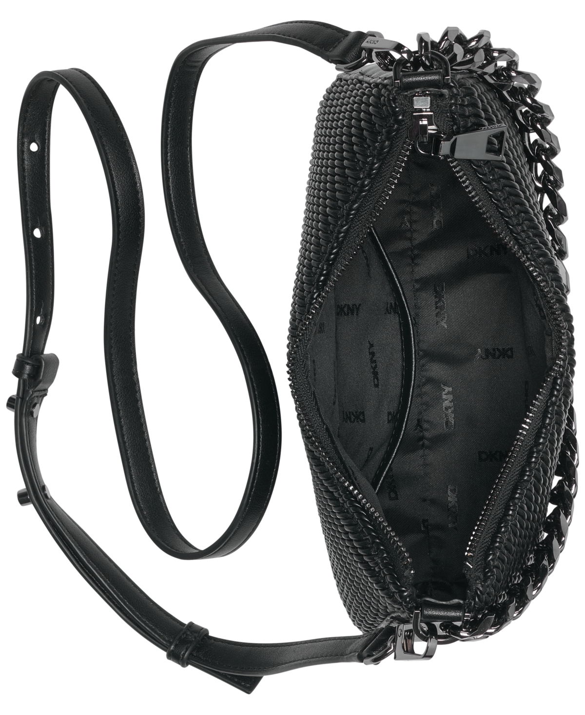 Dkny Jenna Demi Small Crossbody -gunmetal