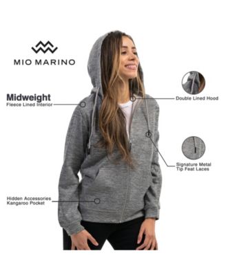 Plus Size Premium Zip-Up Hoodie with Smooth Matte Finish & Cozy Fleece Inner Lining Sweater with Hood