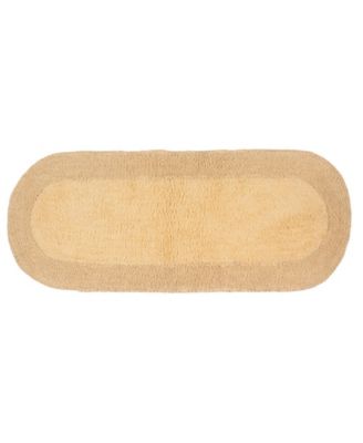 Double Ruffle Bath Rug, 21" x 54"