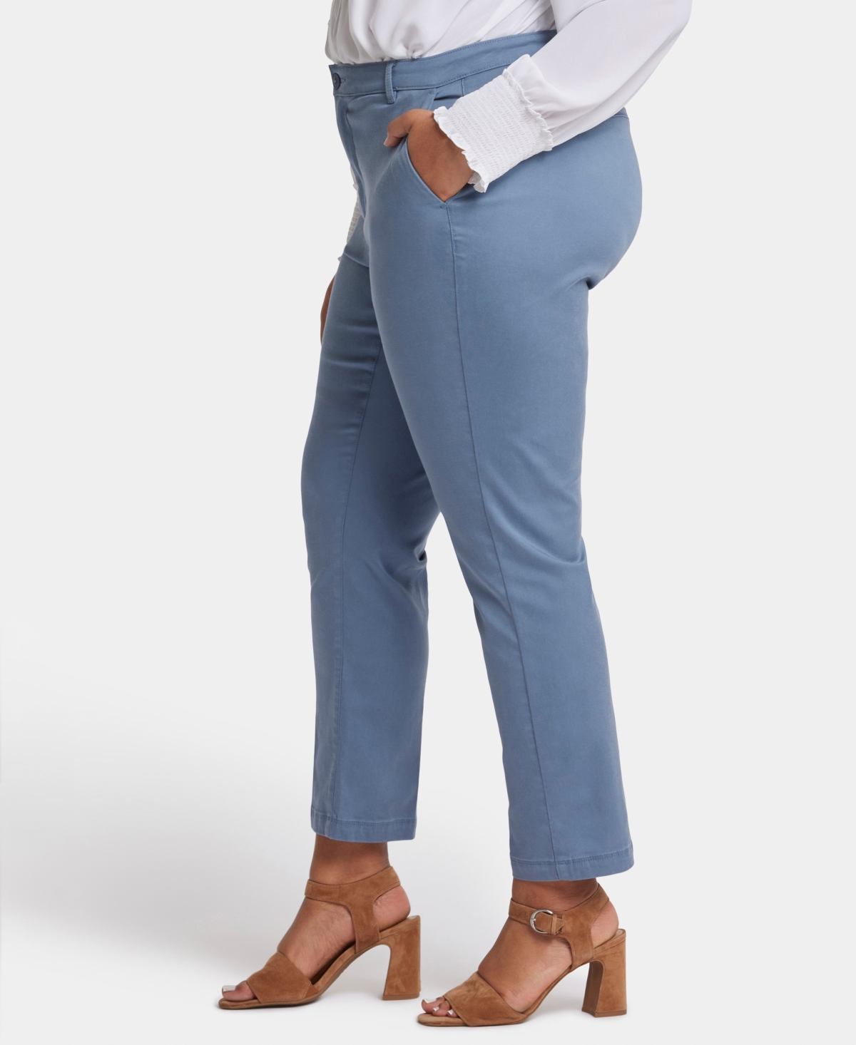 Nydj Sadie Slim Pants In Blue Stone