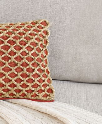 Jada Jute Decorative Pillow, 12" x 20"