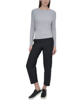 DKNY - Women's Ribbed Ruched Top