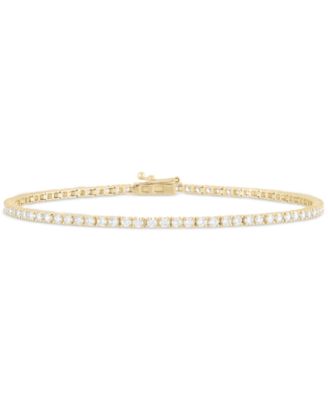 Grown With Love Lab Grown Diamond Tennis Bracelet 2 ct tw in 14k White or Yellow Gold - Yellow Gold $2280