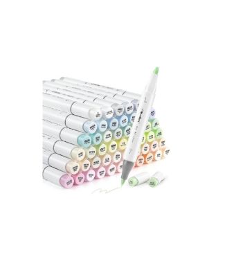 Ohuhu Honolulu 48 New Pastel Brush/Chisel Dual Tip Alcohol