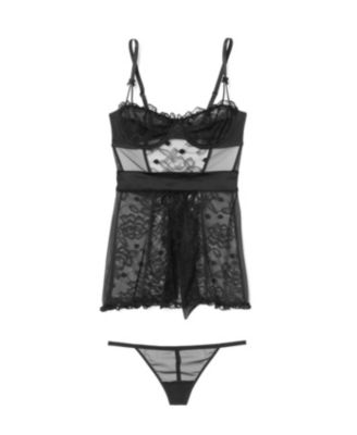 Etty Women's Babydoll & G-String Set Lingerie