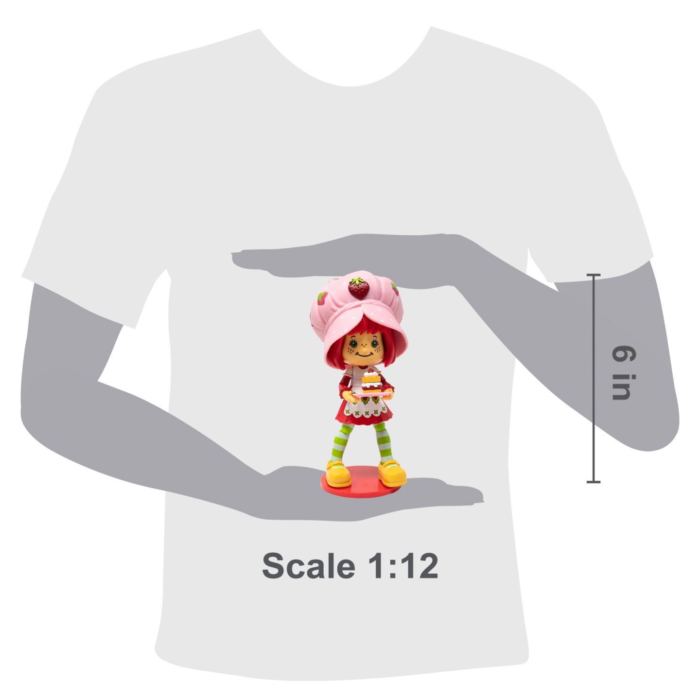 Детская фигурка Strawberry Shortcake with Custard the Kitten 1:12 Scale Highly Articulated Action Figure, Ages 8+, цвет: Open Miscellaneous — фото 3
