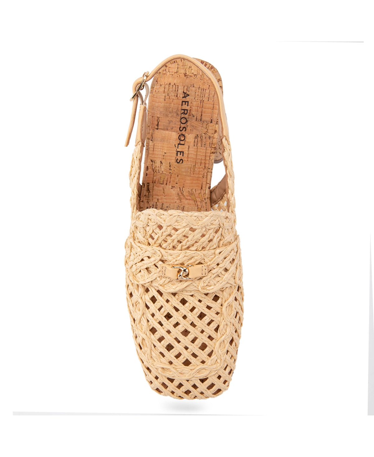 Shop Aerosoles Women's Santiago Raffia Platform Pumps In Natural Raffia