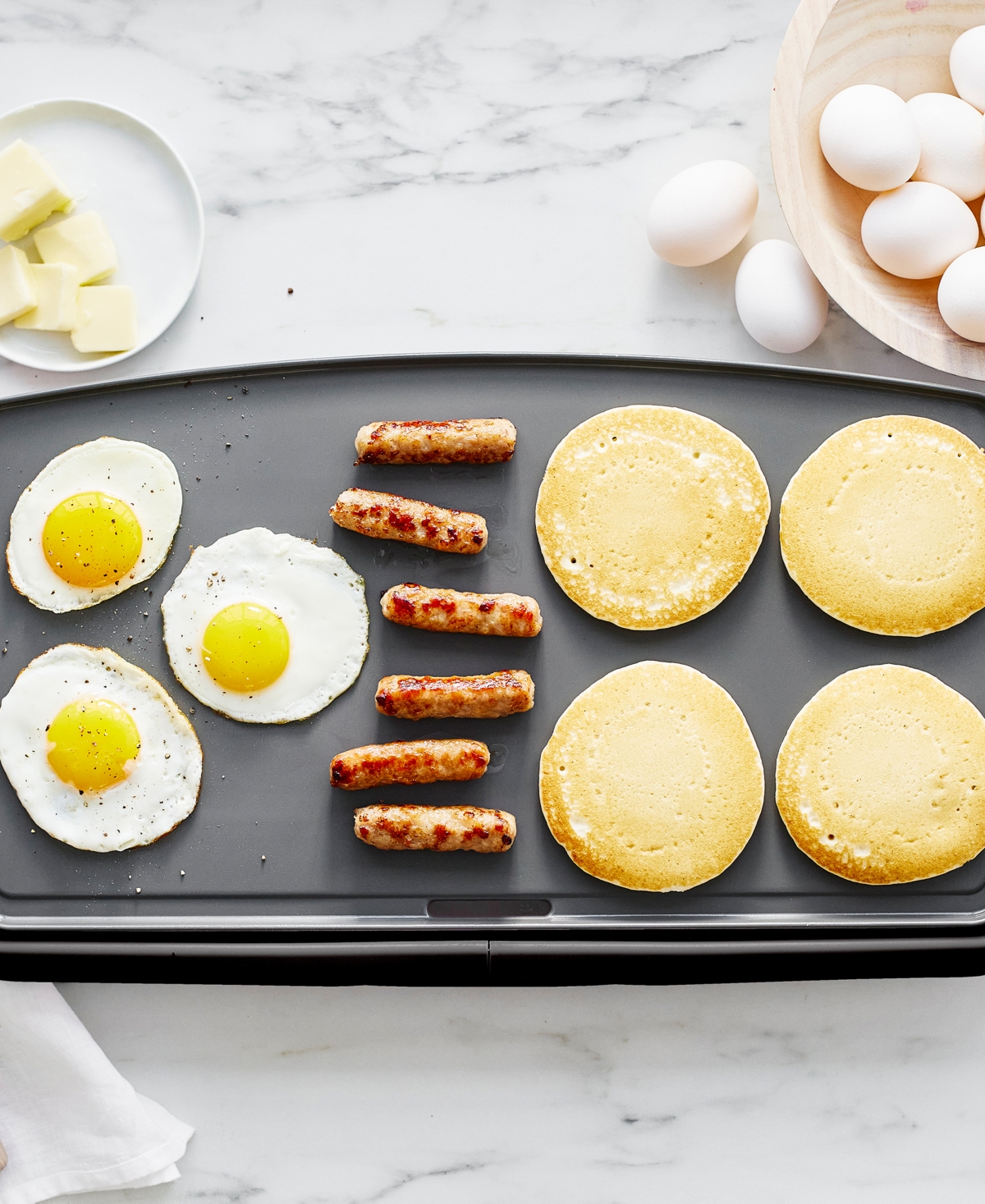 Greenlife 23" Ceramic Nonstick Healthy Griddle Xl In Black