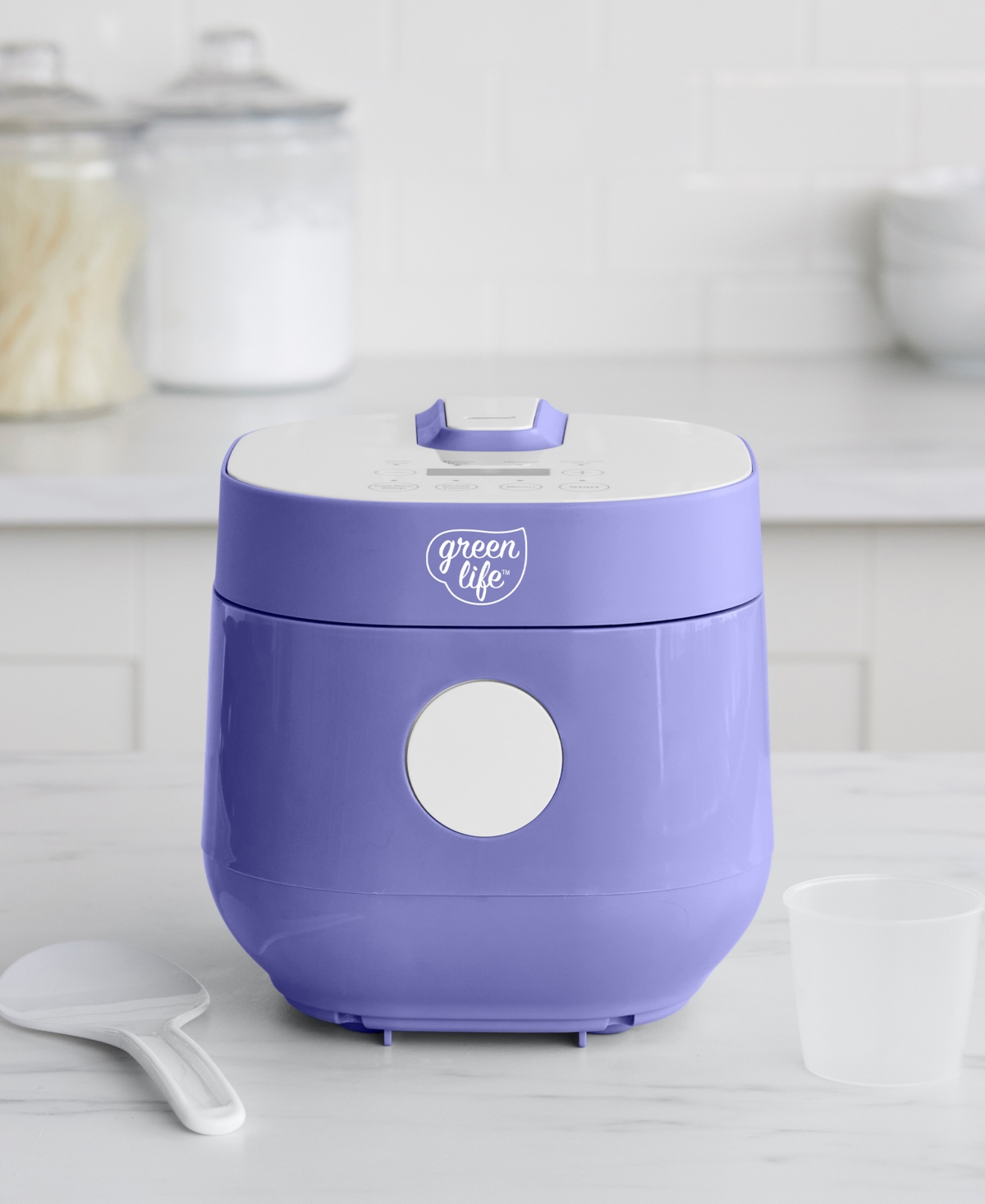 Greenlife Ceramic Nonstick Healthy Go Grains Rice Cooker In Periwinkle