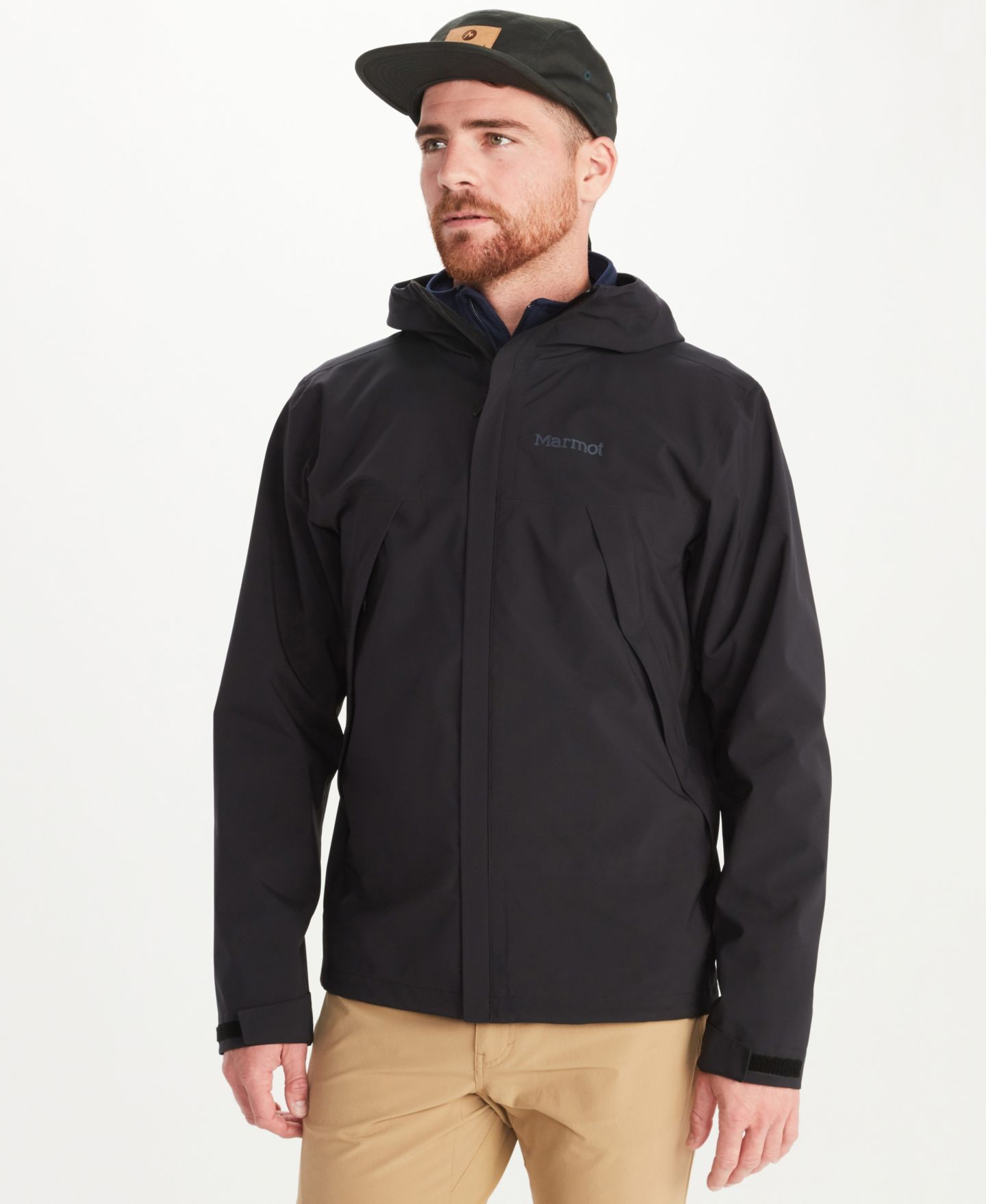 Мужская куртка Marmot PreCip Eco Pro, цвет: Чёрный — фото 1