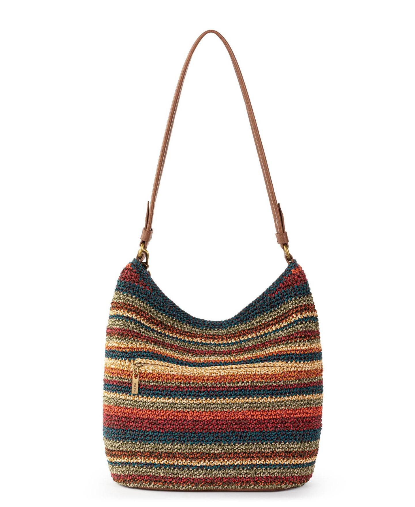 Женская сумка The Sak Sequoia Crochet Large Hobo, цвет: Полосатый — фото 2