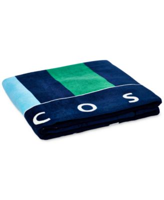 Sporty Stripe Cotton Beach Towel, 36" x 72"