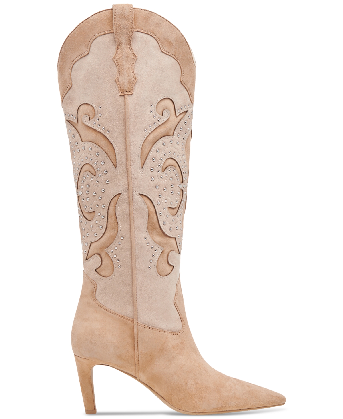 Dolce Vita Women's Finley Studded Tall Western Dress Boots