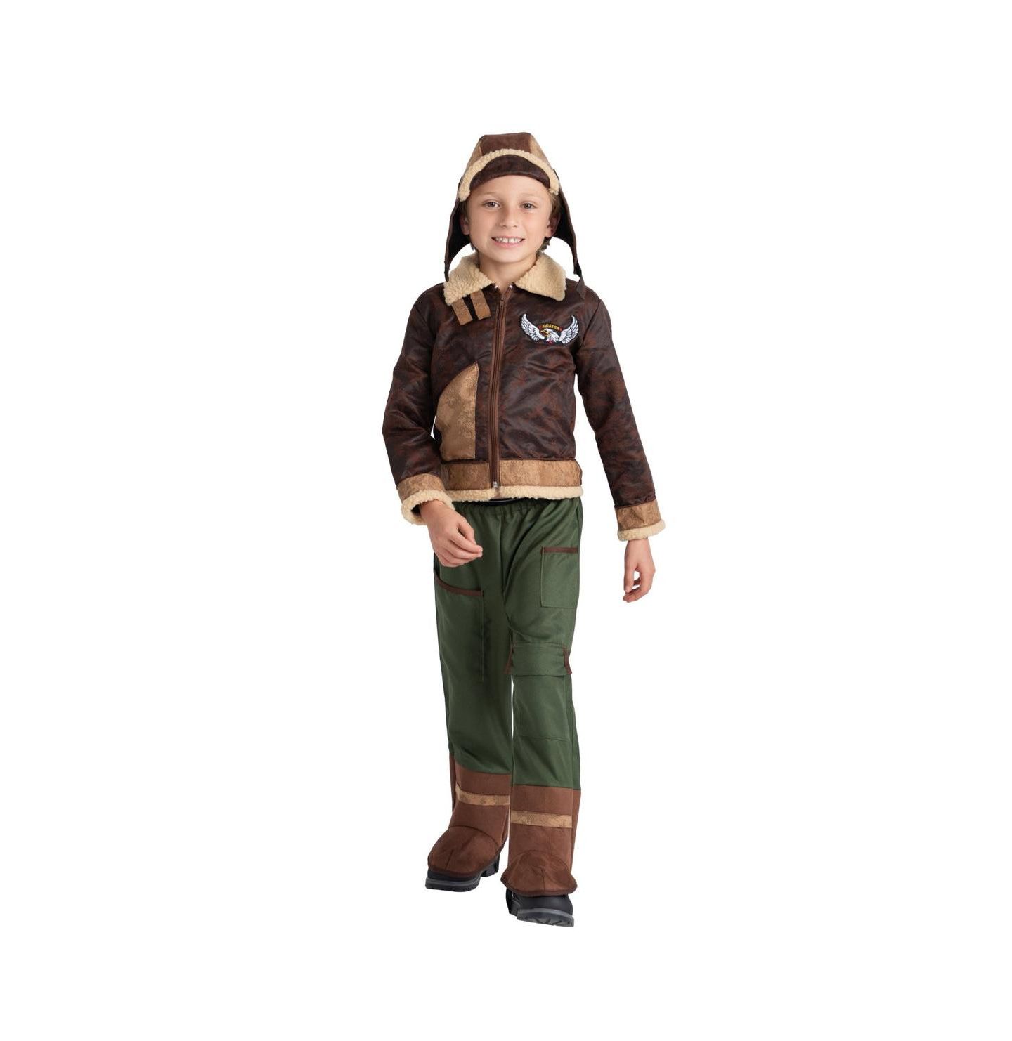 Детские куртки Dress Up America Aviator Jacket, Pants & Hat Costume Set - Kids Boys & Girls — фото 1