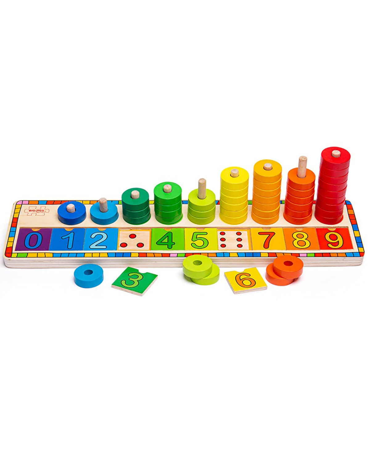 Bigjigs Toys Wooden Learn To Count In Multi