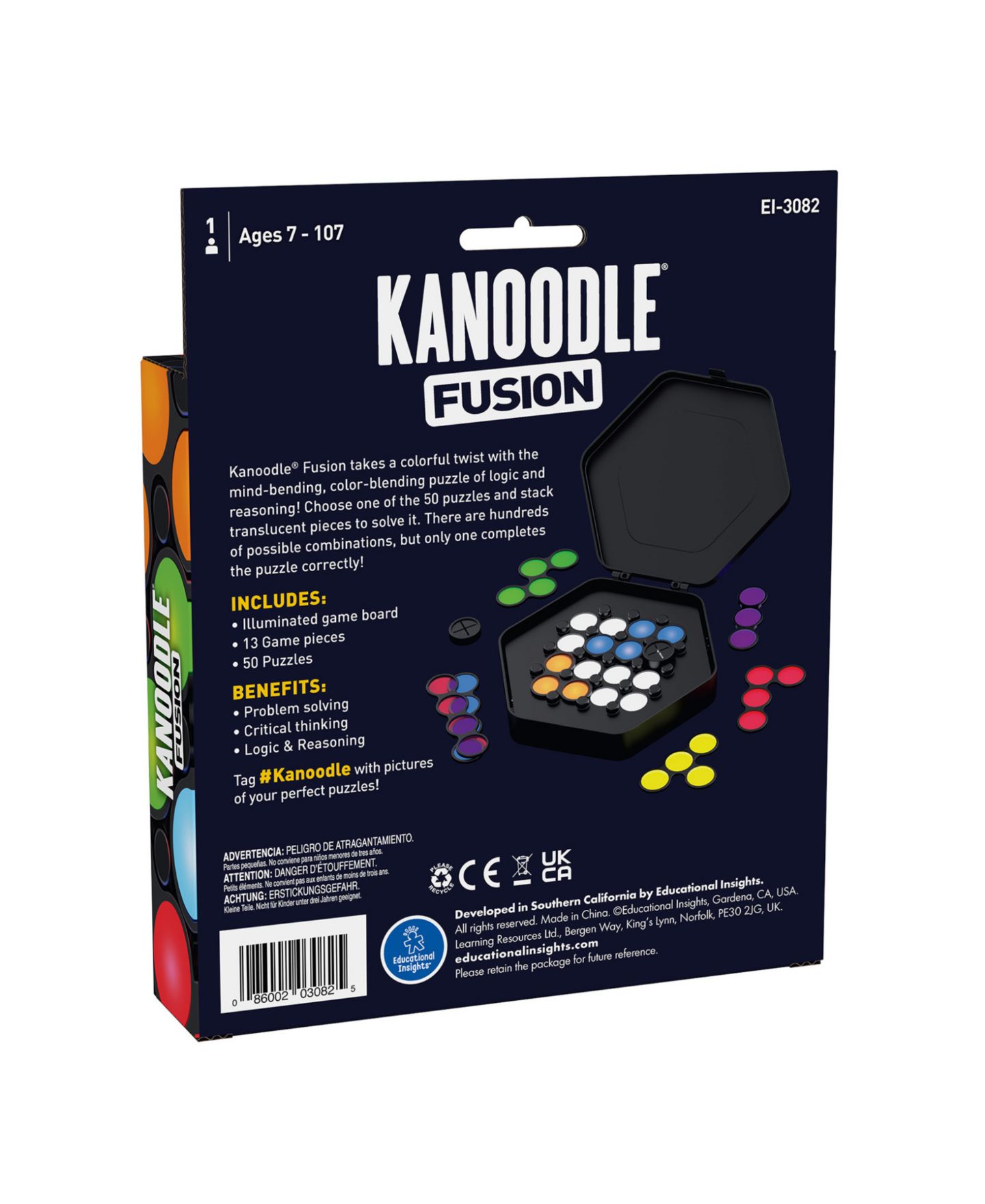 Детский пазл Educational Insights Color-Mixing Kanoodle Fusion 14-Piece Puzzle, Ages 7+ — фото 3