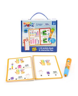 Hot Dots 1-10 Numberblocks Activity Book Interactive Pen