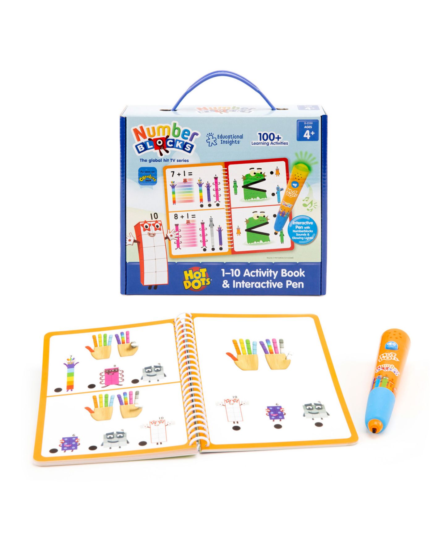 Детская игрушка Educational Insights Hot Dots 1-10 Numberblocks Interactive Math Activity Book, Ages 4+ — фото 3