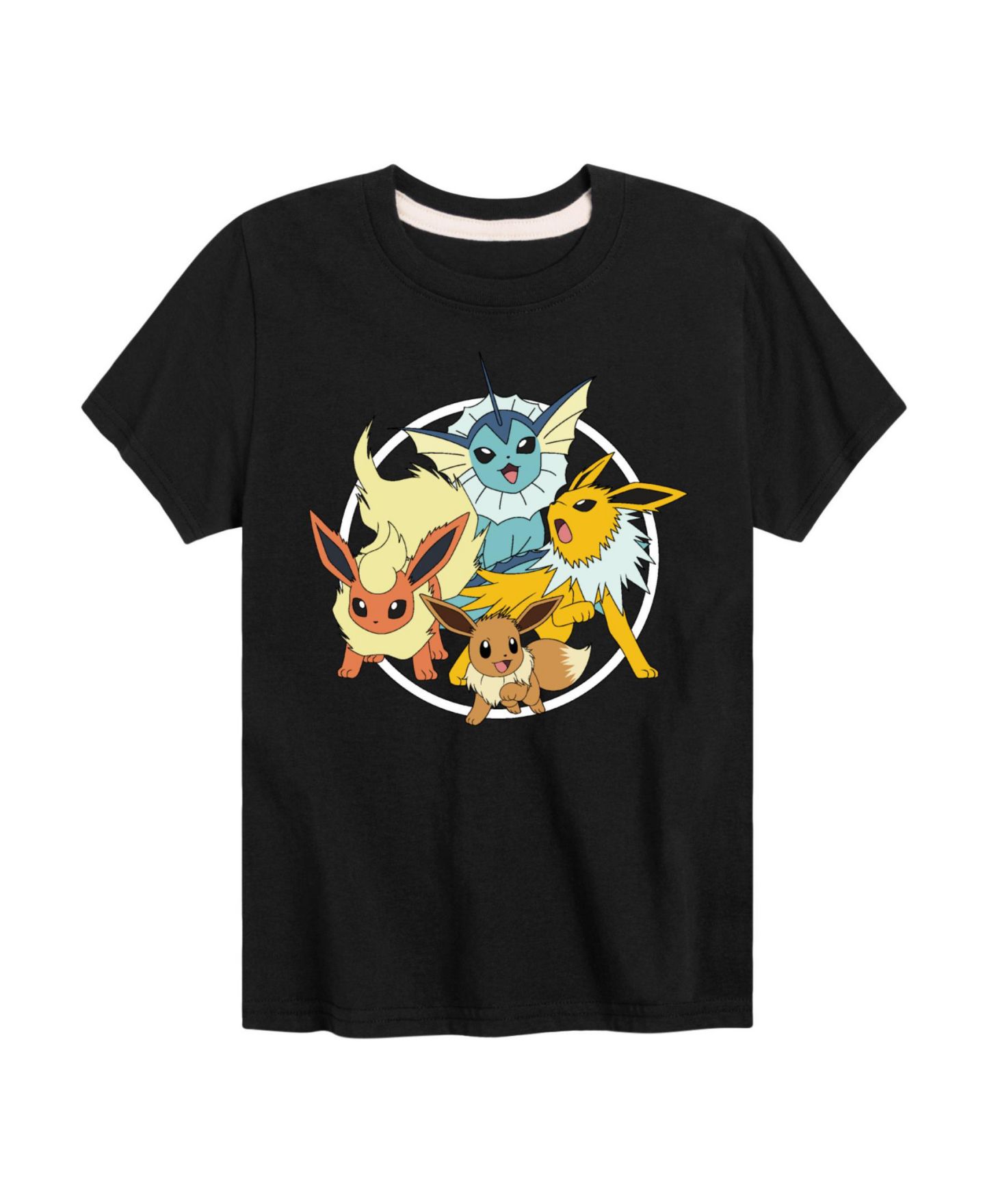 Футболка Pokemon Group Graphic для мальчиков, цвет: Чёрный — фото 1