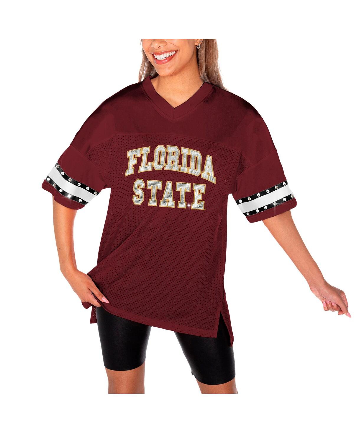 Gameday Couture Women'sFlorida State Seminoles Until Kickoff Rhinestone Fashion T-Shirt - Garnet