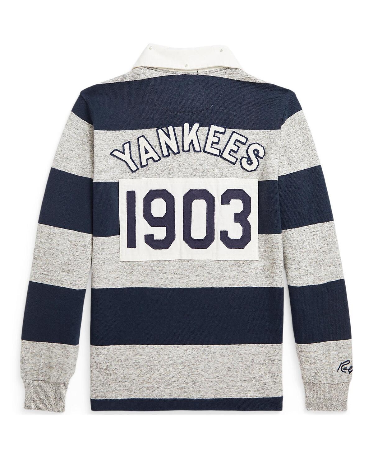 Polo Ralph Lauren Big Boys Yankees Rugby Shirt -Loft Heather