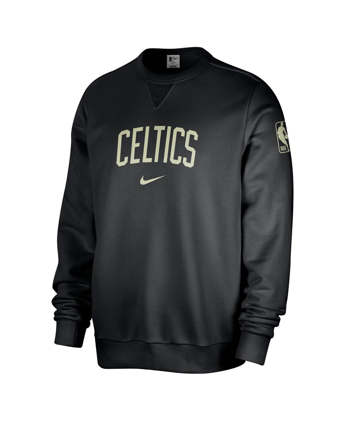 Nike Men's Black Boston Celtics Courtside Standard Issue Performance Pullover Sweatshirt In Black