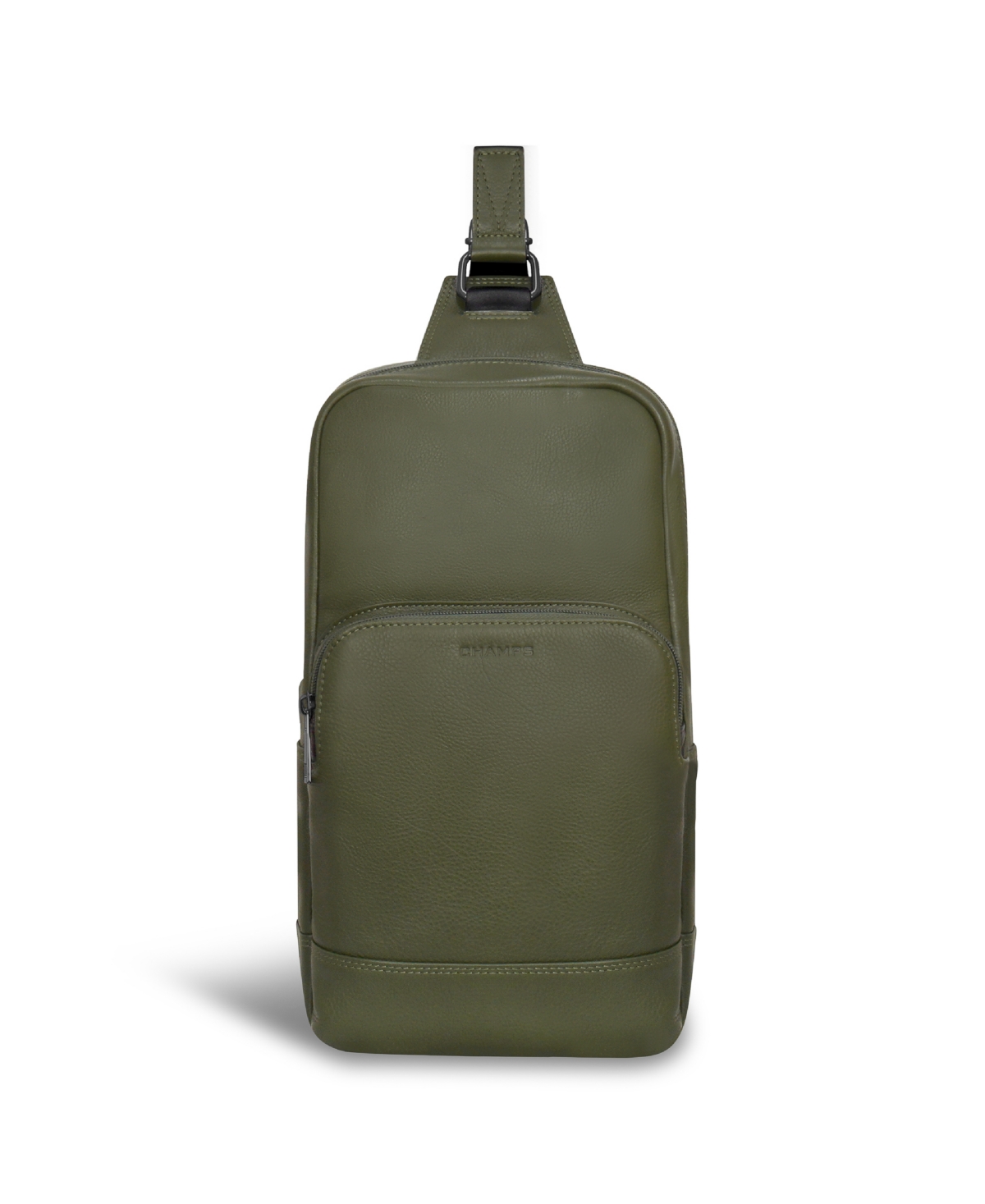 Onyx Leather Sling Bag - Khaki