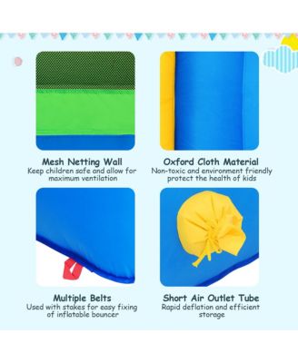 Inflatable Bounce House Kids Slide Jumping Castle with Ball Pit and Dart Board