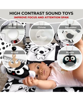 Super Soft Black&White Floor Round Playmat for Babies