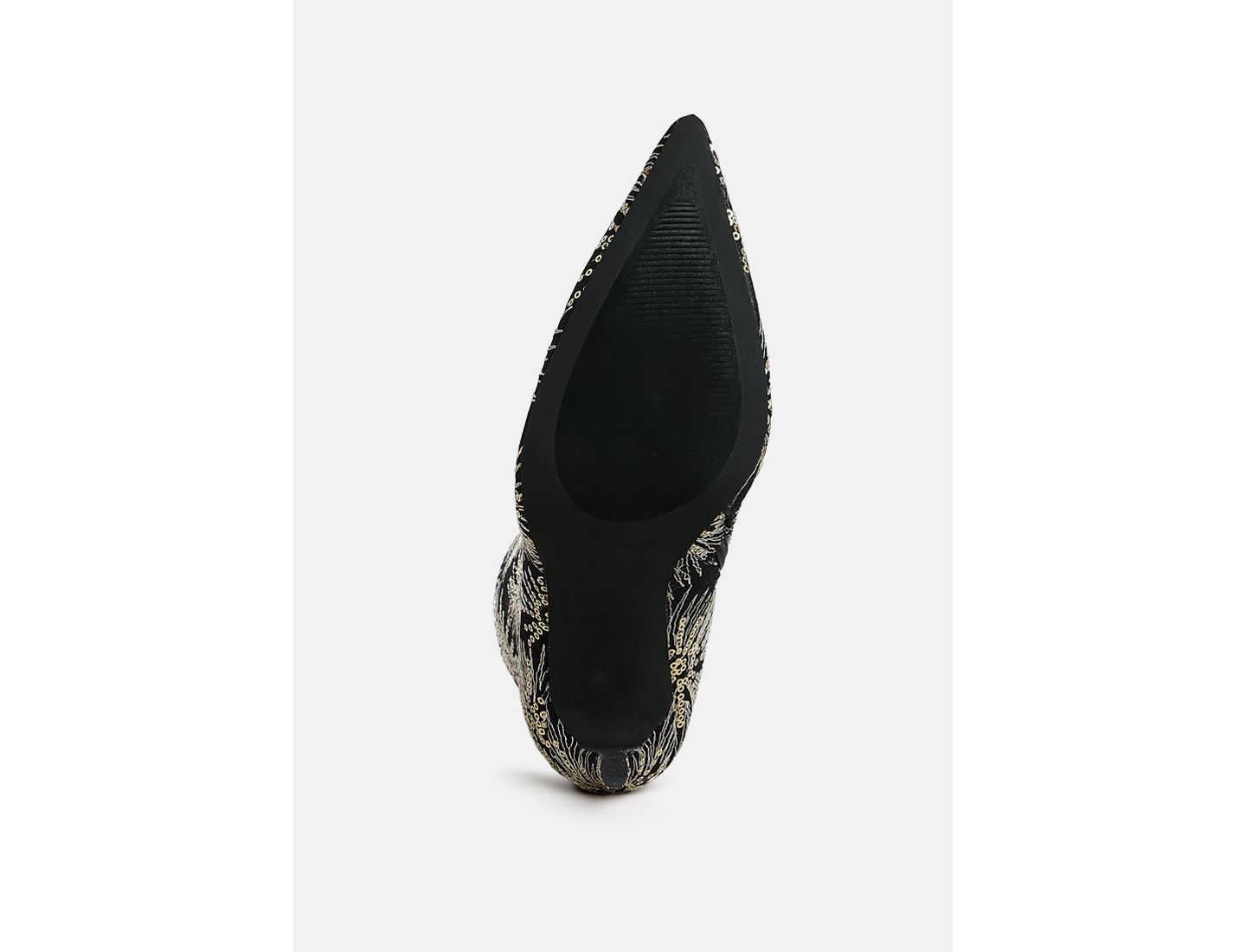 Женские ботинки London Rag Oleander Sequin Embellished Stiletto, цвет: Чёрный — фото 3