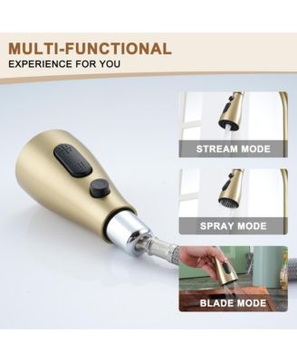 Single-Handle Pull-Down Sprayer Kitchen Faucet with Digital Display